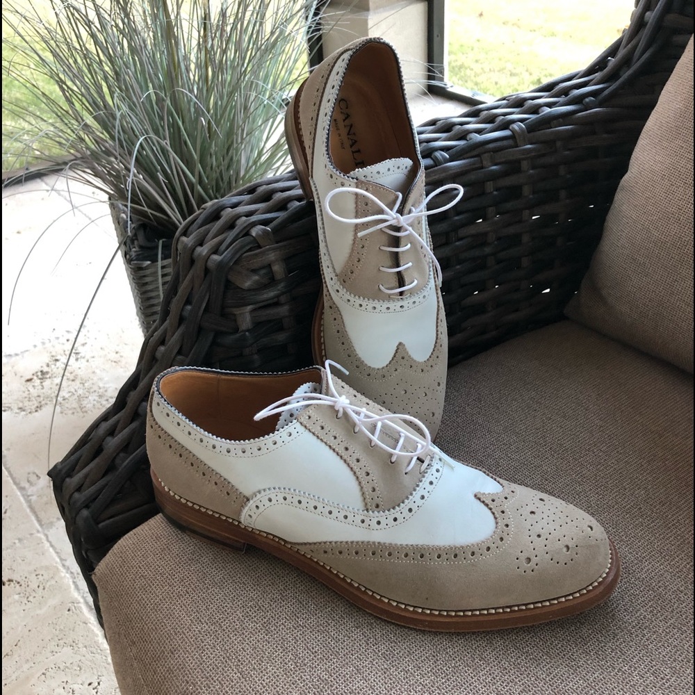 Men’s Canali Suede/Leather shoe. Size 9.5 US/42.5 EU. Made in Italy. FREE SHPG.